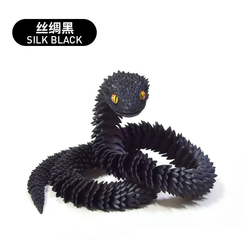 3D打印蝰蛇跨境工艺品摆件礼物网红创意关节可活动摆件厂家批发|undefined