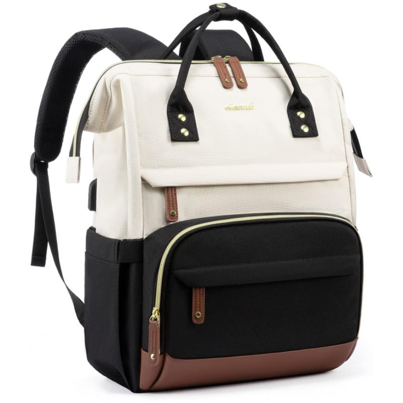 Nueva mochila de computadora portátil para mujeres 15.6 pulgadas con puerto USB Mochila educadora de gran capacidad