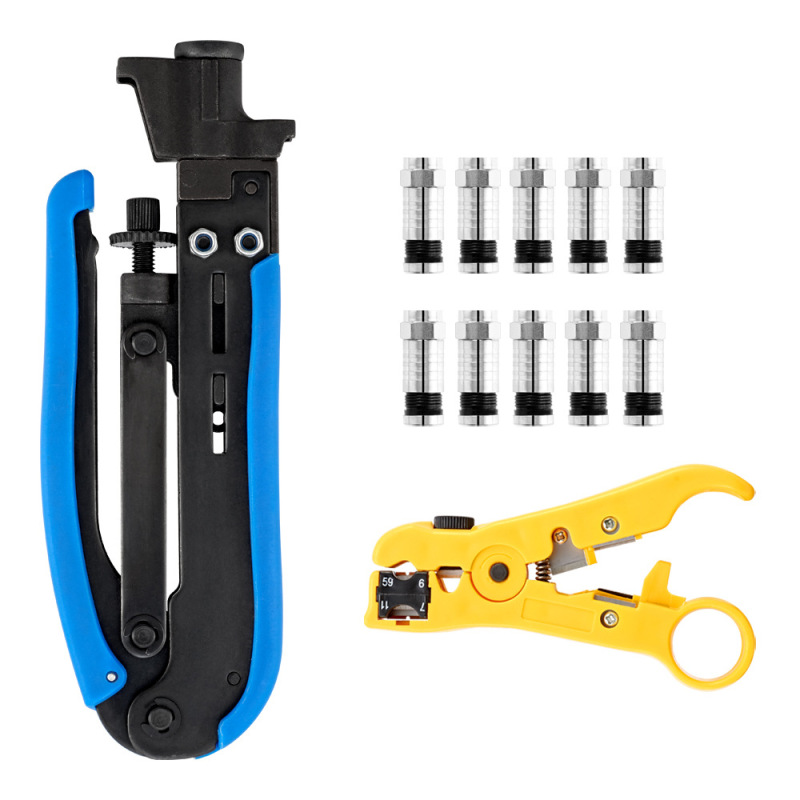 Aji Man Amazon 人気の売れ筋ワイヤーストリッパーと圧着ペンチセット同軸ケーブル押出ペンチコンビネーションツール|undefined