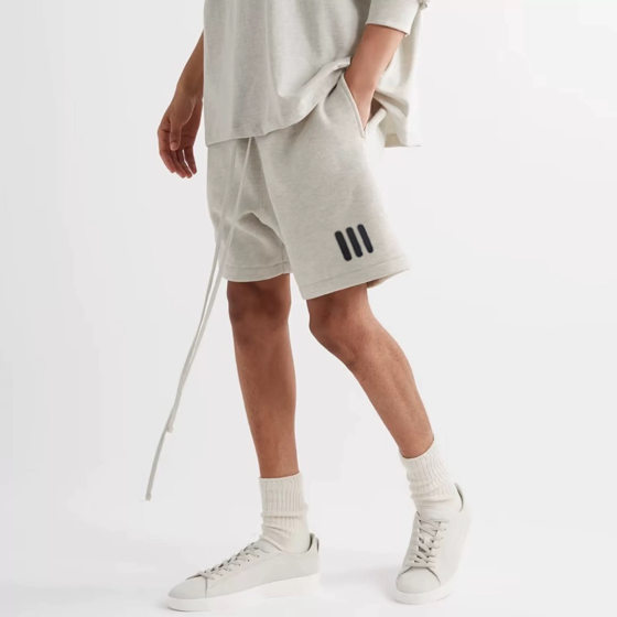 FOG CRAZY Main Line ESSENTIALS Joint Three Bar Cotton Loose Casual Couples Shorts