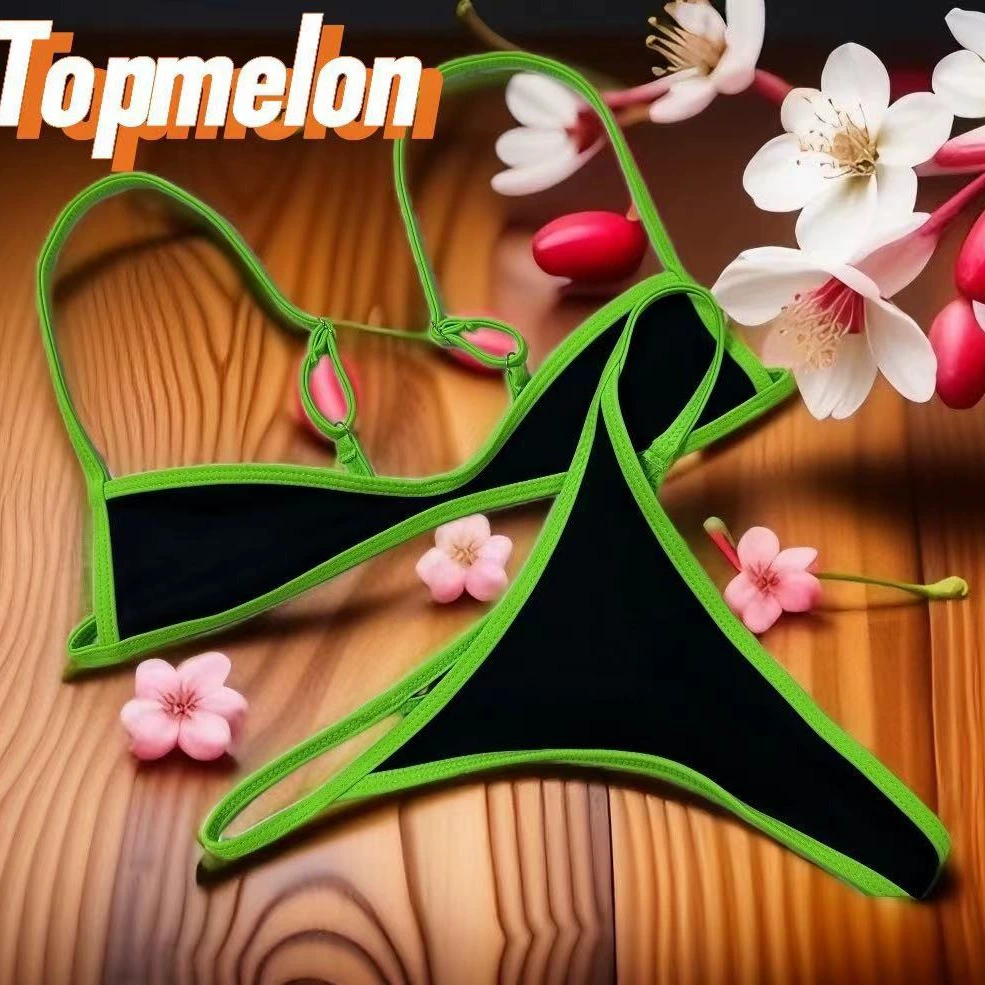 Пляжный костюм Topmelon новый европейско-американский сексуальный спортивный контрастный бикини купальник женский купальник s0131