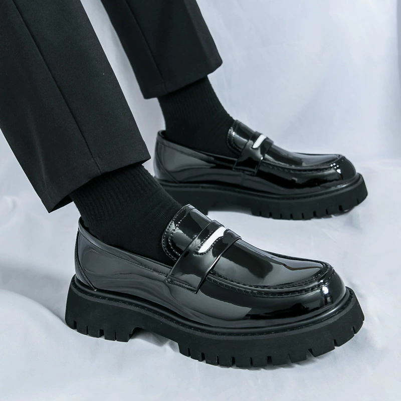 2025 мужские кожаные туфли большого размера деловые классические кожаные туфли глянцевые повседневные мужские кожаные туфли молодежные универсальные кожаные туфли оптом