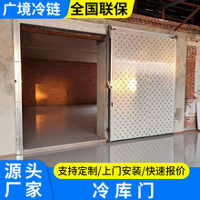 冷库门手动电动密封不锈钢厂房车间保鲜冷库平移门半埋门