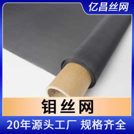 厂家供应100目80目黑色纯钼网 耐高温钼丝编织网 高温行业过滤网
