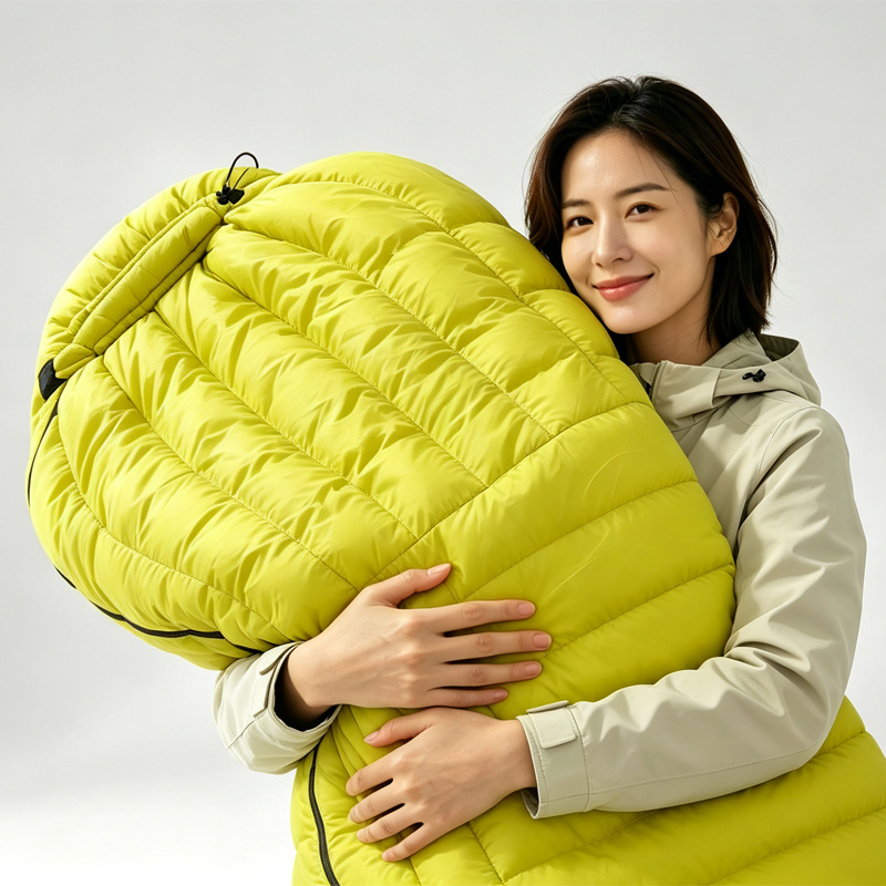 제조 업체 도매 야외 초경량 성인 사계절 따뜻하고 방한 등산 캠핑 여행 오리 다운 침낭 드롭 배송