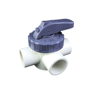 泳池PVC3通阀Swimming pool PVC 3-way valve diverter valve