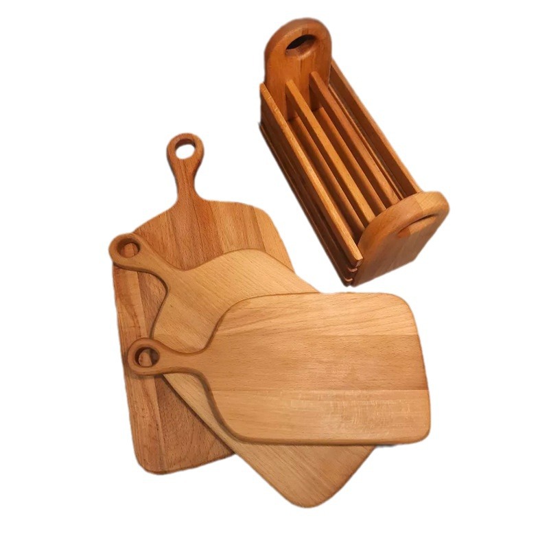 Junta de corte de madera multifuncional tablero de corte de vegetales de clasificación tablero de pizza de cocina tablero de mesa conveniente tablero de paneles de rollo tablero de alimentos suplementarios