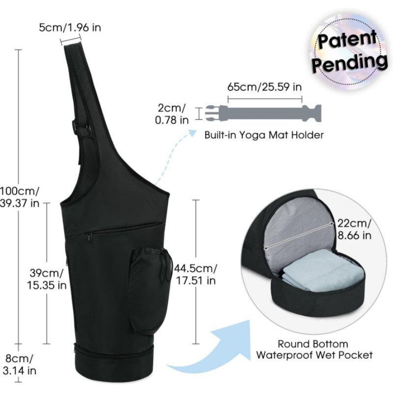 Amazon nueva estera de yoga mochila portátil bolsa de equipaje de viaje multifuncional bolsa de fitness deportiva bolsa de esterilla de yoga