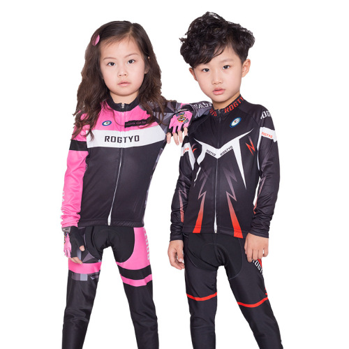 New children's spring, summer, autumn and winter long-sleeved cycling clothes, skateboards, men's and women's racing suits, roller skating performance sportswear wholesale