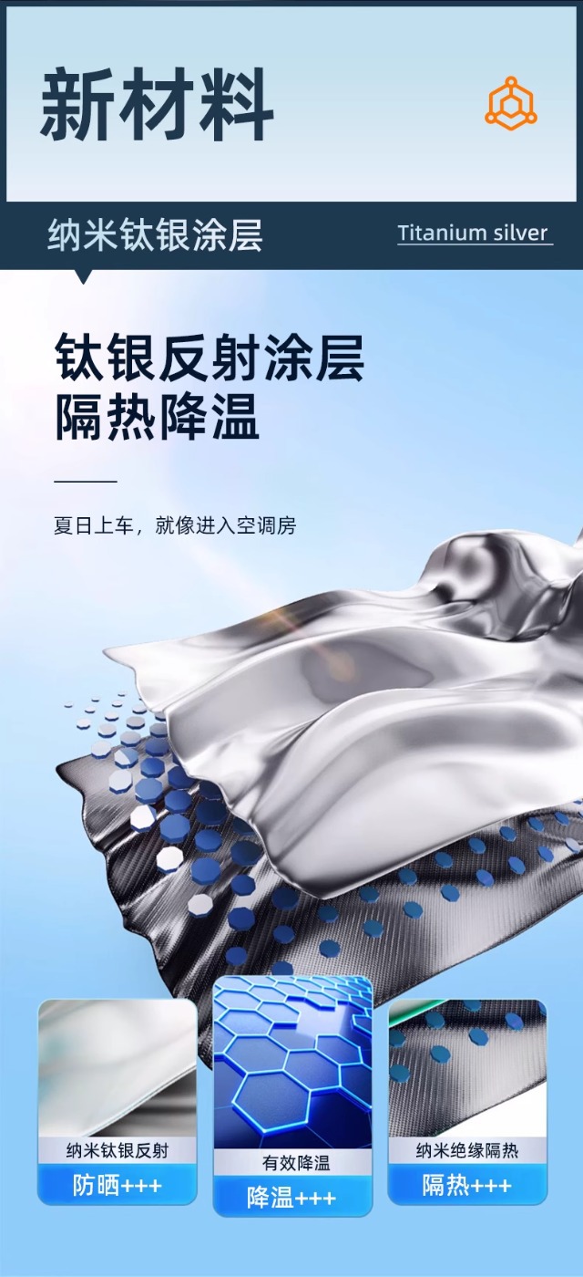 Titanium Silver Sunshade