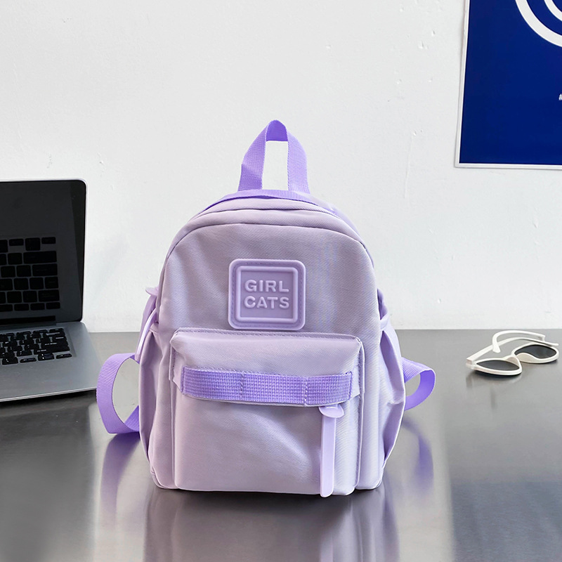 Nuevo estilo japonés de los niños de color sólido mini mochila lindo niños y niñas mochila simple kindergarten schoolbag