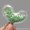 Transparent nail sequins for St. Valentine's Day for contouring, ceramics, accessory, hairgrip