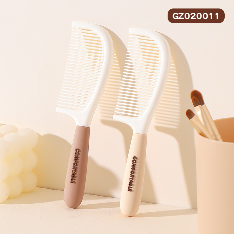 女の子向けの軽く乳白色のインターネット有名人のヘアコーム、髪を滑らかにする特別なマッサージ頭皮コーム、家庭用のかわいいポータブルコーム|undefined