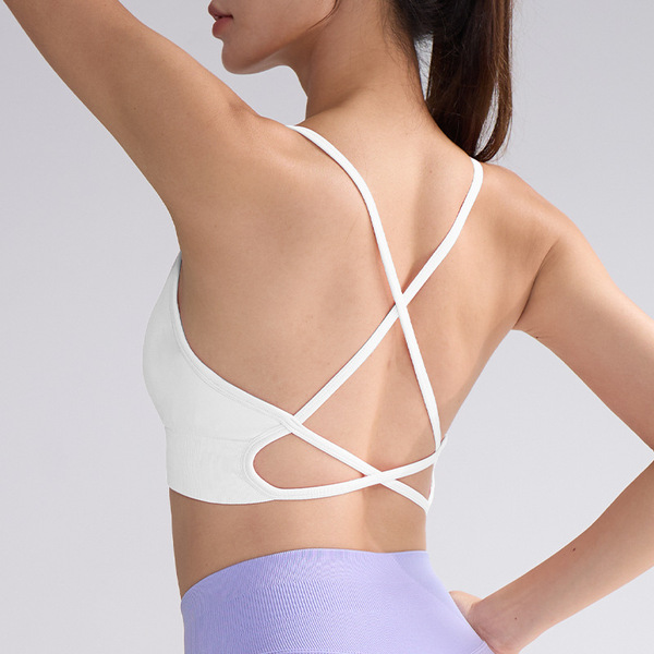 Beautiful Back Sports Bra for Women, Bubble Wrap and Anti-Sagging, Summer High-Intensity Sports Vest, Tight Yoga Top, Fitness Bra