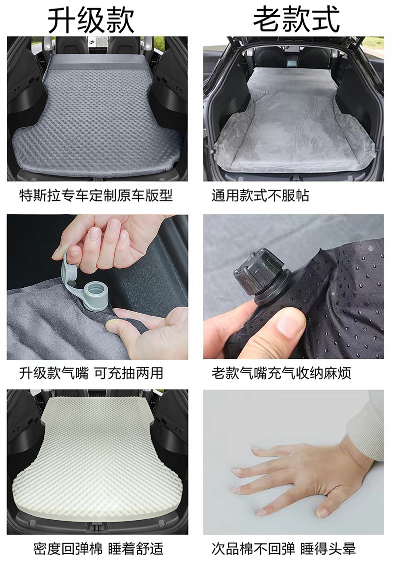 Tesla ModelY/3 car mattress ya camping rear row sleeping trunk air cushion bed special car