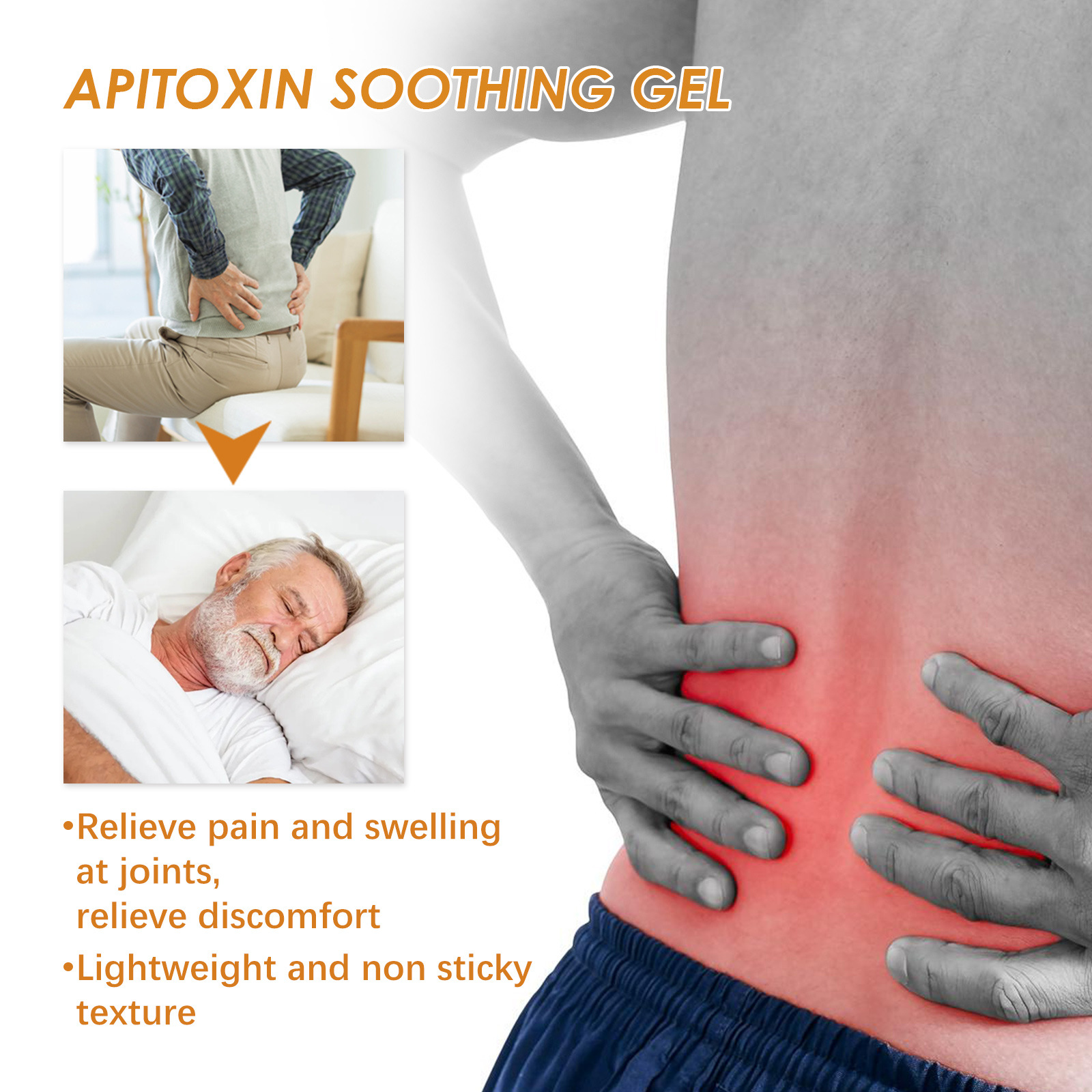 EELHOE Riparazione per alleviare il polso, il ginocchio, la zona lombare, l'articolazione del collo della spalla e il gel dal dolore_voghion.com