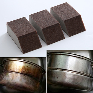 Emery Wipe Crevice Corner Sponge Wipe Remove Iron Rust Scale Kitchen Cleaning Brush Bowl Washer Brush