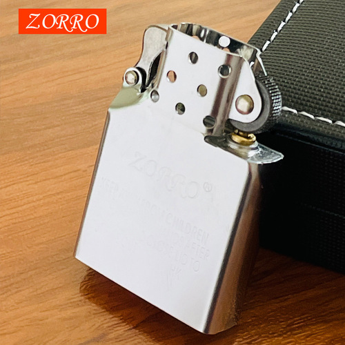 ZORRO brand stainless steel, red copper, original copper knurled double direct windshield movement lighter core seal