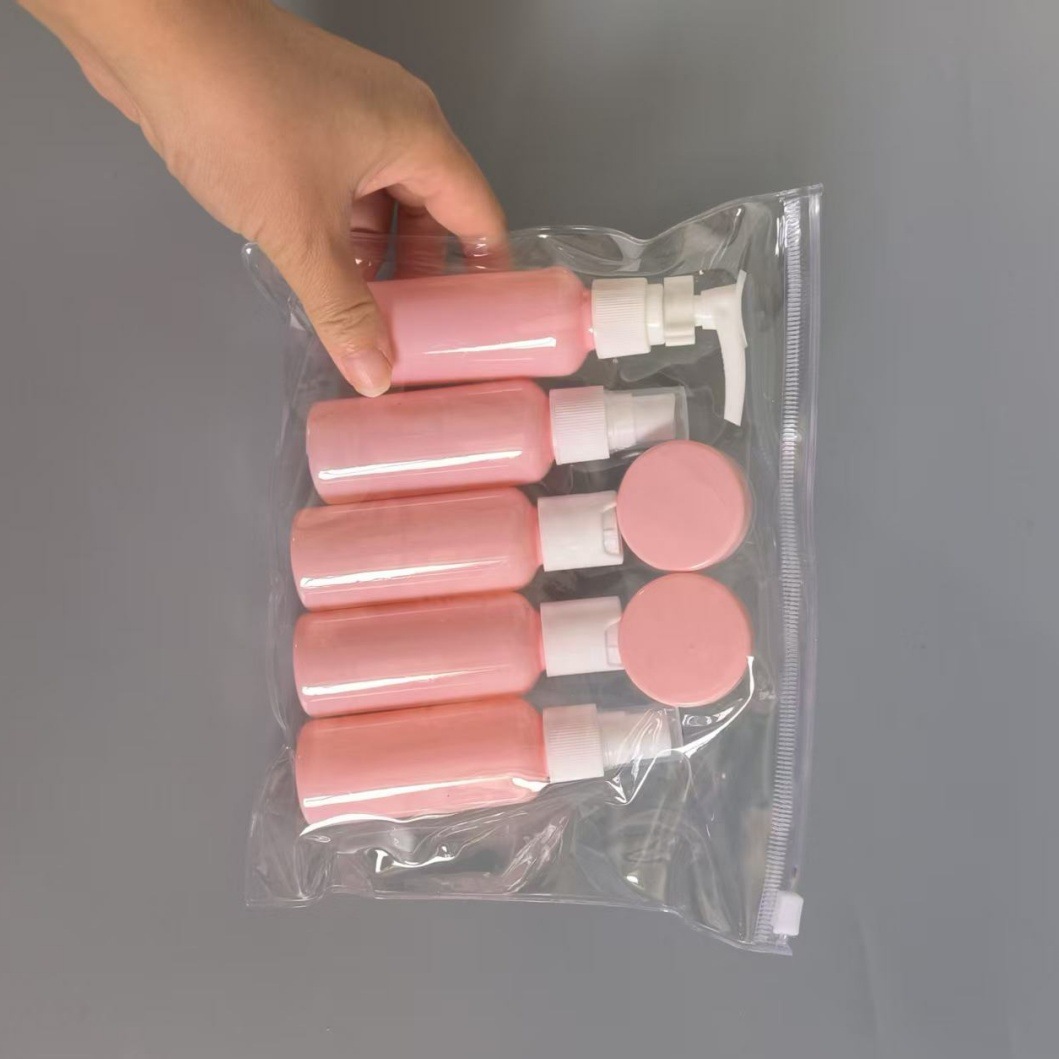 pet瓶50ml旅行分装套瓶7件套 喷雾瓶压瓶乳压瓶空瓶套装