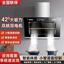 家用出租房厨房大吸力抽油烟机侧吸式自动清洗吸油烟机速卖通
