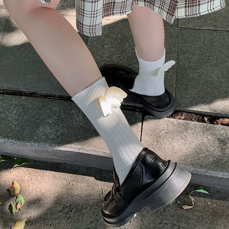 Милый демисезонный базовый пуховик шар, тёплые knee socks для студентов, середина длины