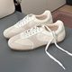 Cowhide Edition ~ High-end Fashion Elegant Genuine Leather Retro German Training Shoes Women's 2025 Spring New Casual Forrest Gump Shoes Board Shoes