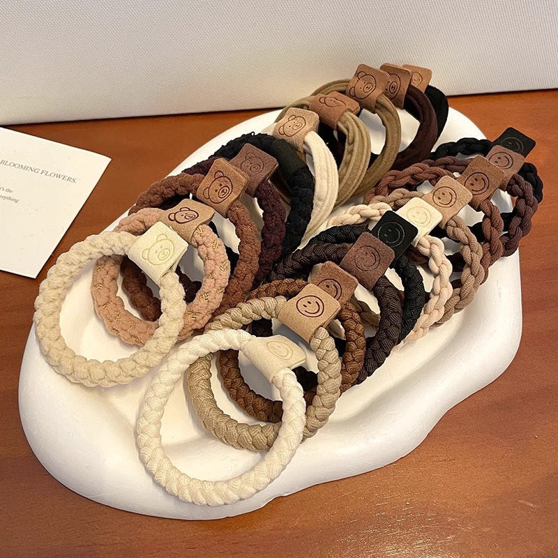 Banda de goma para mujer, sentido de alta calidad, cuerda para la cabeza de verano, 2025, nuevo lazo para el cabello de alta gama, tocado para niñas, cuerda para el cabello, funda de cuero para adultos