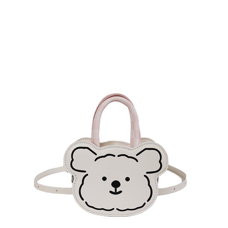 Este año popular bolso de mano de caricatura oso mujer verano nueva moda diaria encantadora mini hombro mochila inclinada image 10