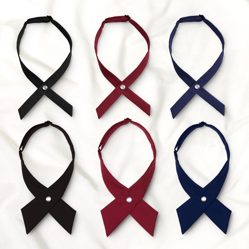 wine red Cyanotic Cross Bow Tie Jk Girl Sailor Uniform School Uniform Accessories College Style Shirt Inner Bow Tie wine red Cyanotic Cross Bow Tie Jk Girl Sailor Uniform School Uniform Accessories College Style Shirt Inner Bow Tie