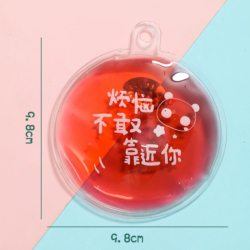 PVC hand warmer, 9.8×9.8 cm, assorted printed designs, lightweight 0.04 kg