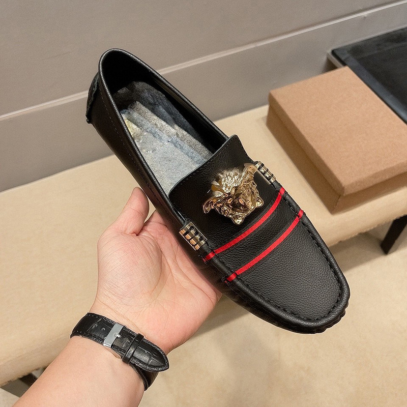 Nuevos zapatos de hombre de primavera y otoño, zapatos de cuero casuales europeos, zapatos de cuero para hombres, zapatos de cuero para hombres, zapatos de hombre transpirables.