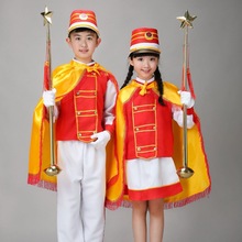 兒童鼓號隊服裝演出服男女中小學儀仗隊鼓樂隊表演升旗手儀式幼兒
