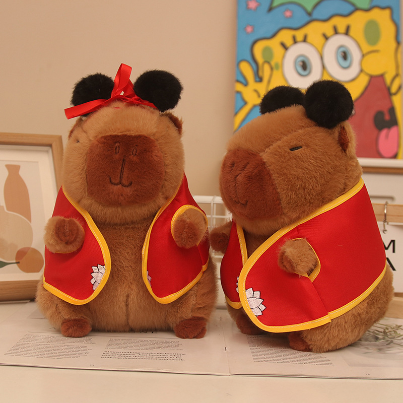 Máquina de muñecas de 8 pulgadas al por mayor, juguetes de peluche, máquina de agarre boutique, muñeca Kapibala, regalo de lanzamiento de boda