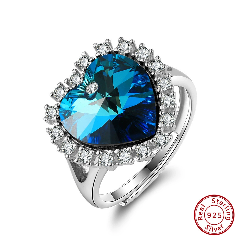 Новинка May’s Shangda новые элементы Swarovski любовь высококачественный кристаллов светлая роскошь женское стерлинговое серебро кольцо