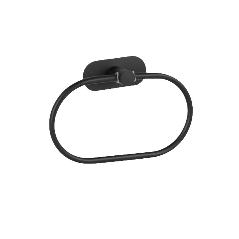 Amazon set percha de acero inoxidable gancho de toallas de baño sin perforación percha de toallas colgantes de anillo de toallas