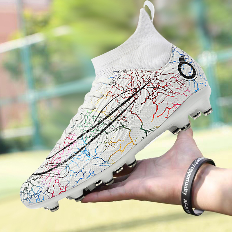 Commercio estero transfrontaliero scarpe da calcio alte da uomo giovani unghie rotte tf unghie lunghe ag scarpe da allenamento per competizioni sportive per studenti all'ingrosso_voghion.com