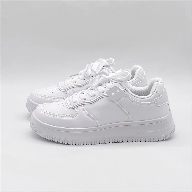 Японская Повседневная Белая обувь 2023 Весна и осень Новые корейские женские туфли для досок, Студенческая обувь на толстой подошве, поколение волос