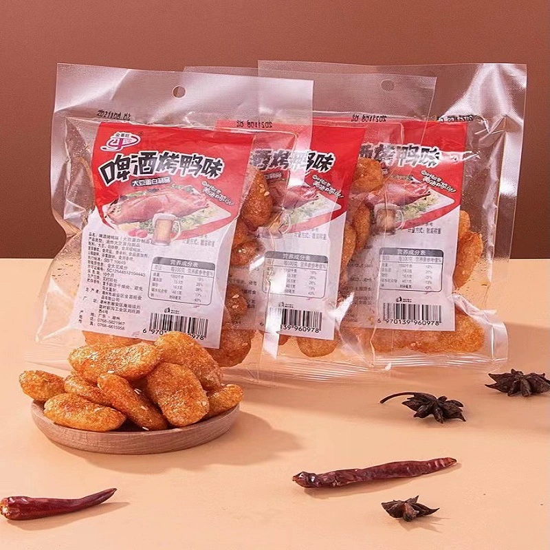 Продукты фасоли Jin Xiwang Пиво Жареная утка со вкусом Пряные ностальгические закуски 28 г