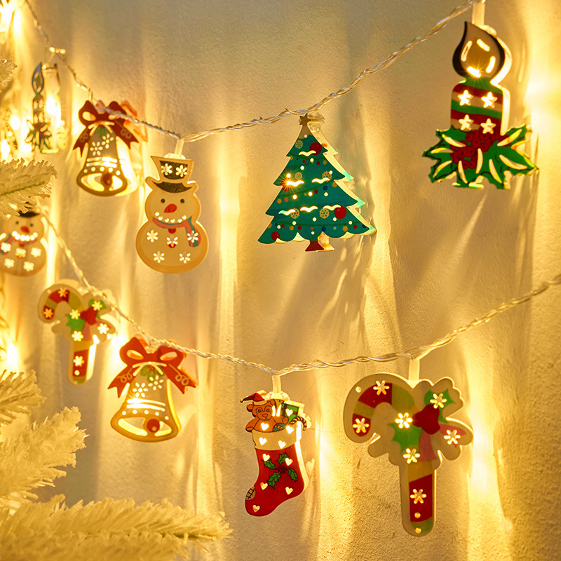Decoración de Navidad ventanas luces de atmósfera LED luces de color estrellas lámparas parpadeas habitaciones balcón patio decoración doméstica Año Nuevo