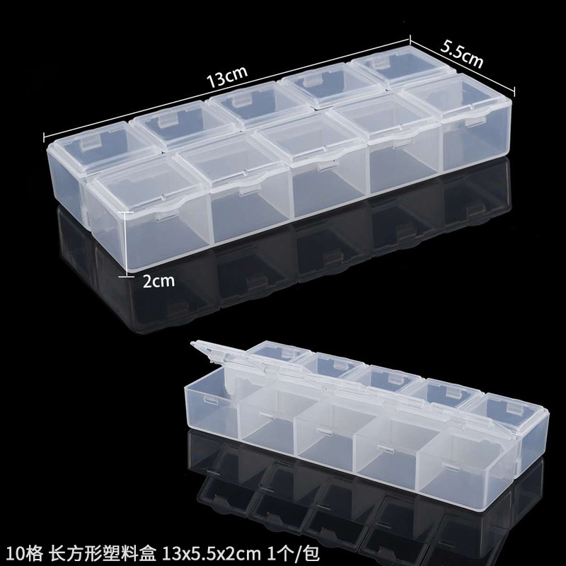 手作りdiyアクセサリー材料整理ケース収納ケース透明取り外し可能プラスチックケースピアスケース収納ケースツール|undefined
