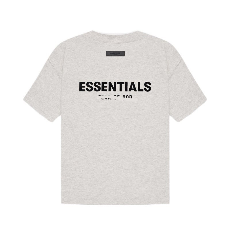 FOG ダブルライン ESSENTIALS 半袖ハイストリートアメリカンルーズカップルトレンディなブランド男性と女性の純綿 Tシャツ卸売