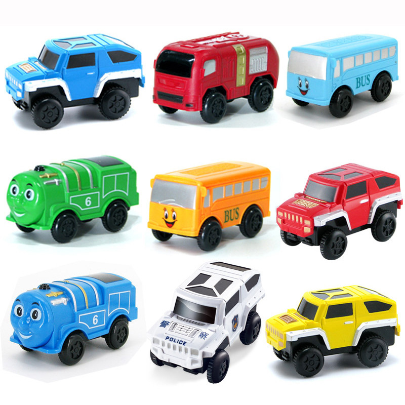 Electric Rail Car Toy Car Color Window Magnetic Piece Special Car Accessories Small Train Racing Roller Coaster