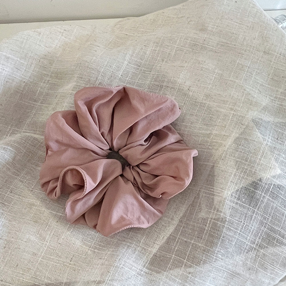 Gentle and Lazy Style, Lotus Root Pink Hair Tie, High Crown for a Smaller Face, Atmospheric Bun, Large Hair Rope Hair Accessory