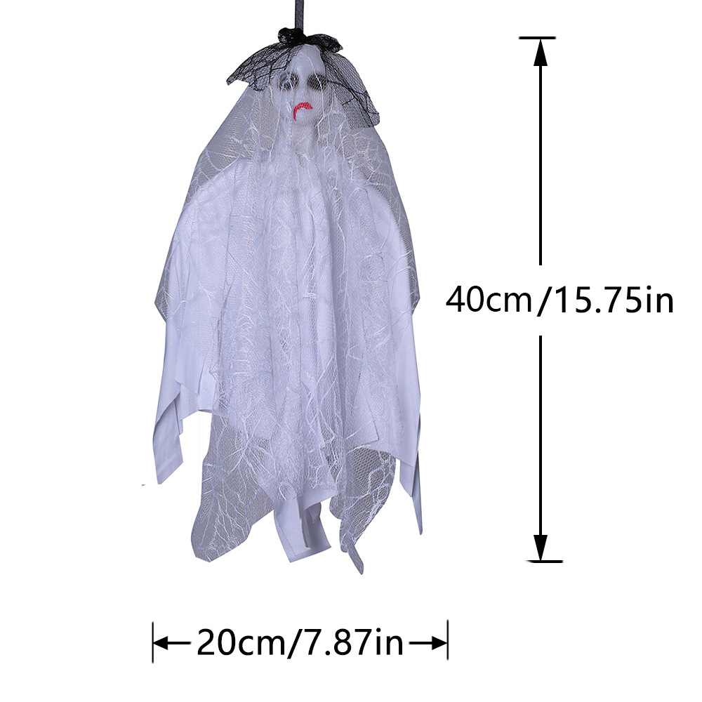 Halloween decoraciones fantasma novia colgando fantasma casa embrujada Cámara fiesta horror Decoración Accesorios cráneo colgando fantasma transfronteriza