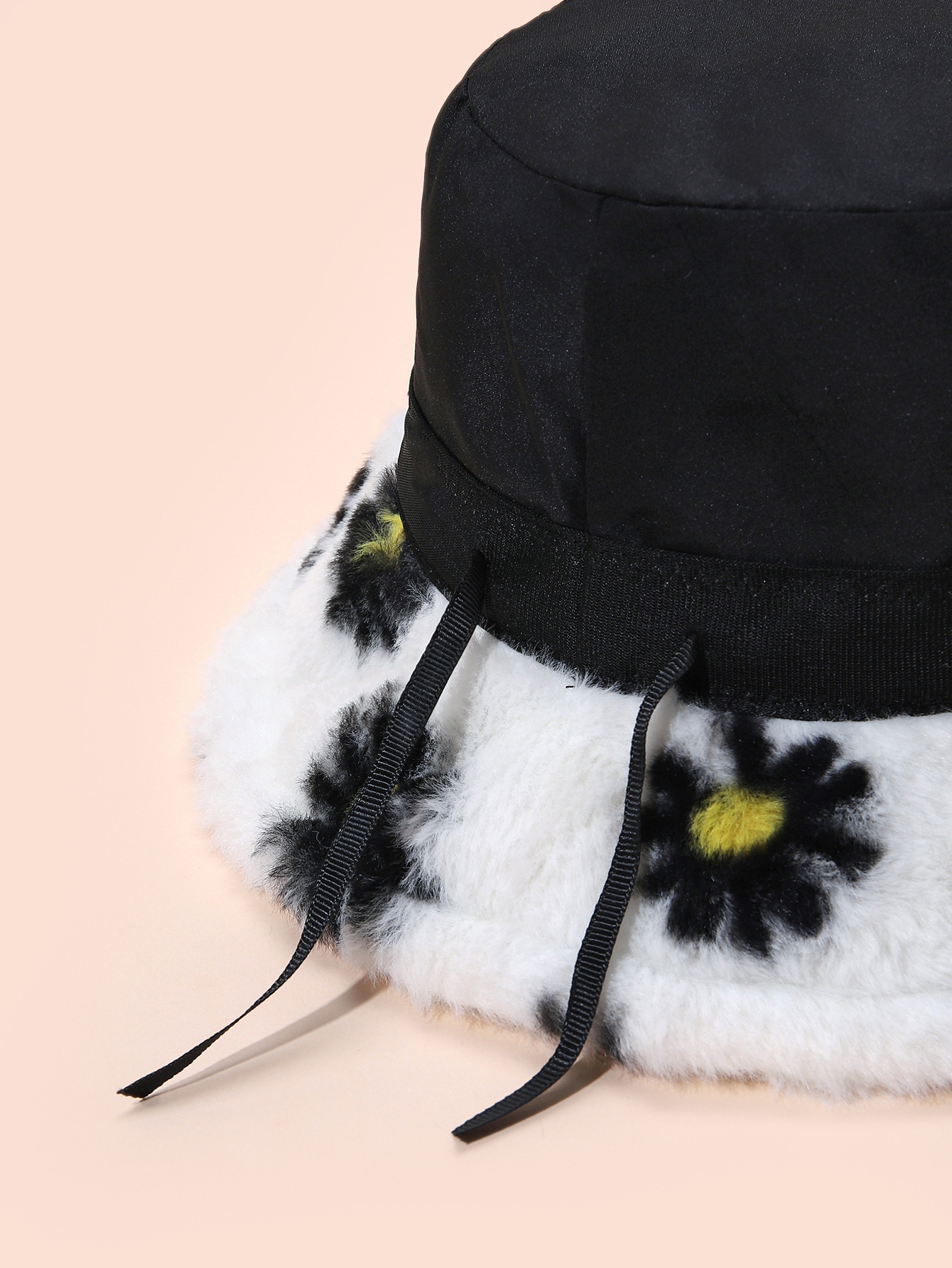 184g Weight Bucket Hat Hats Type Daily Occasion Polyester Material Flower Pattern Winter, Spring, Autumn Season Unisex Gender Basic Style Big Eaves Rim Unisex Basic Flower Big Eaves Bucket Hat 无