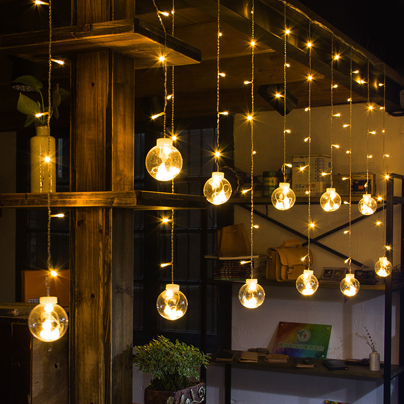 Led Wishing Ball Curtain Light Girl Heart Bedroom Courtyard Decoration Outdoor Led Solar Light String Waterproof Atmosphere Light Led Wishing Ball Curtain Light Girl Heart Bedroom Courtyard Decoration Outdoor Led Solar Light String Waterproof Atmosphere Light