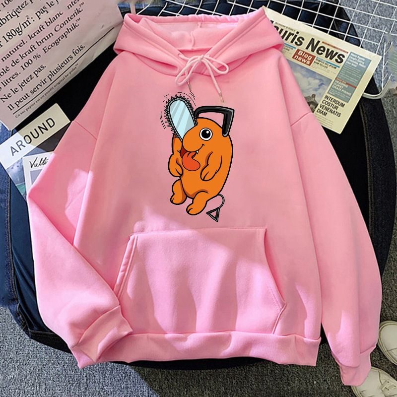 New Pochita Hoodies Fashion Anime Harajuku Pullovers Women