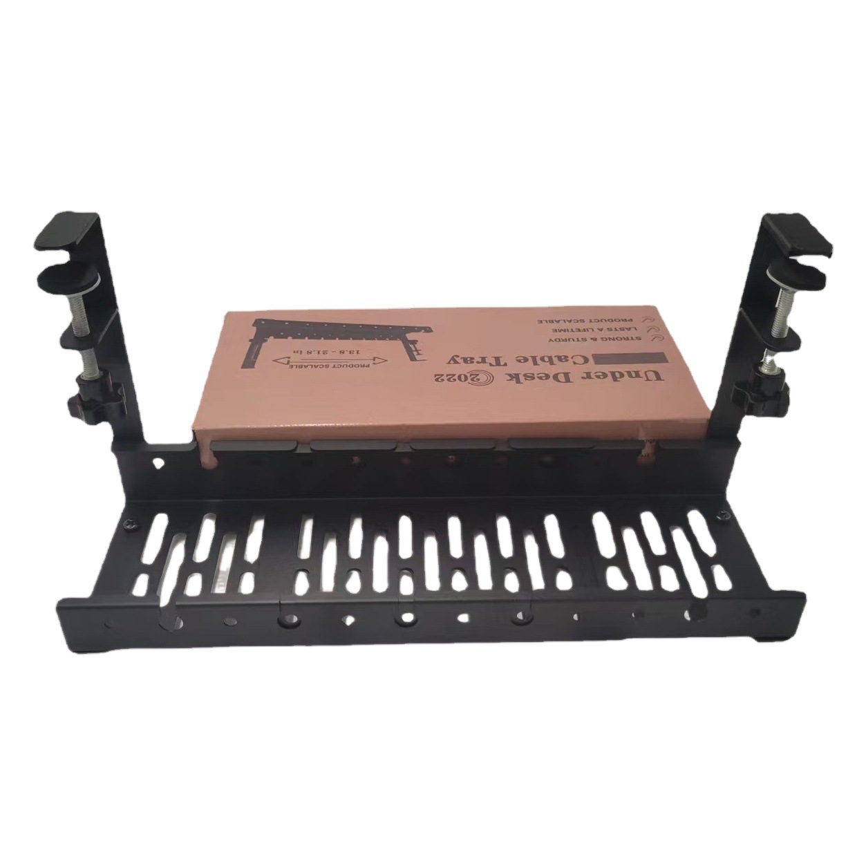 Organizador de cable de escritorio organizador de cable debajo de la Mesa retráctil sin perforaciones organizador de cable