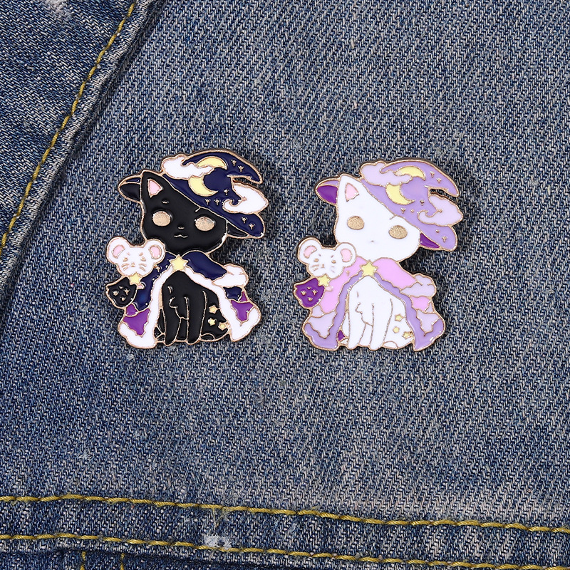 Cute Cat Alloy Plating Unisex Brooches display picture 2