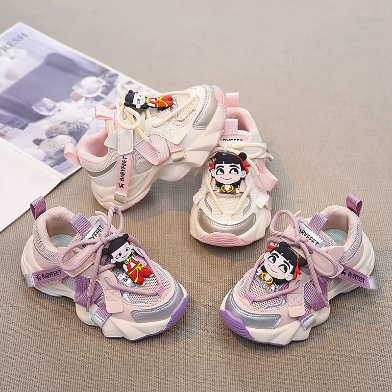 Нежа волшебный мальчик детская обувь для девочек 2025 весенняя спортивная обувь для девочек